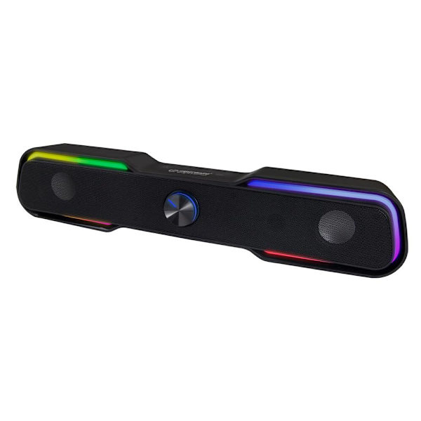 USB-ljudfält / högtalare med RGB LED-belysning EGS101 black 800