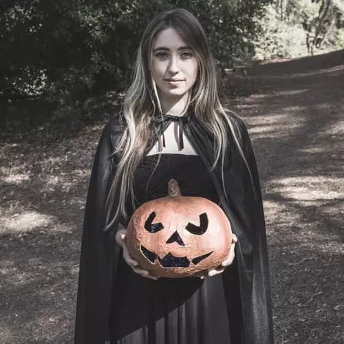 Hupullinen viitta / Mantel - Halloween-FA- Svart black
