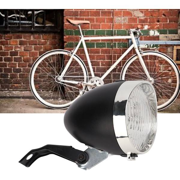 Retro Bicycle 3LED Headlight Vintage Safety Warning Night L-FA-
