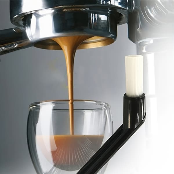 2 stk kaffemaskinrengjøringsbørste - nylonbust, ergonomisk håndtak for espresso-FA-