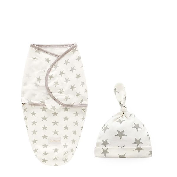 Baby + myssy Cocoon Wrap puuvillakääre Gray Star L