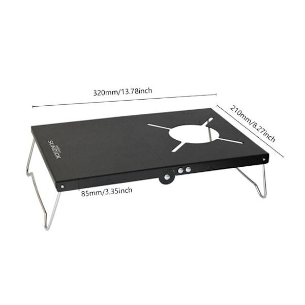 Camping Fällbart Spisbord Bärbar BBQ Grill Fällbar