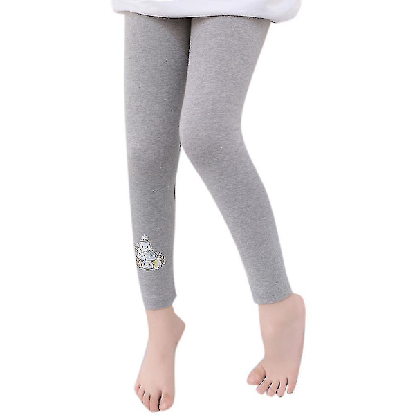 2-12 år Flickor Unicorn Printed Skinny Leggings Byxor Grey