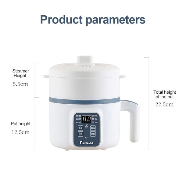Elektrisk riskoger med dampfunktion ENLAGERS SMART ENKE- Perf Single Layer Smart