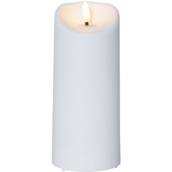 Bloklys LED med timer, hvid INDE/UDE White White 18 cm