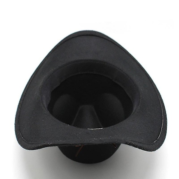 Western Cowboyhatt Filthatt Svart - WELLNGS