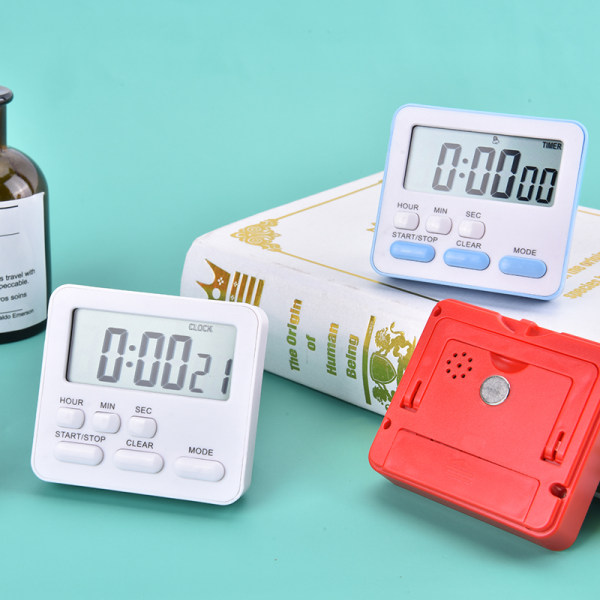 Digital Kjøkken Timer med Display Red