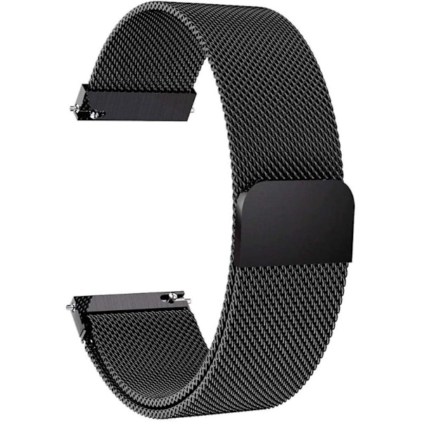 Garmin Vivomove Style milanesisk urrem i rustfrit stål - Sort black Metall