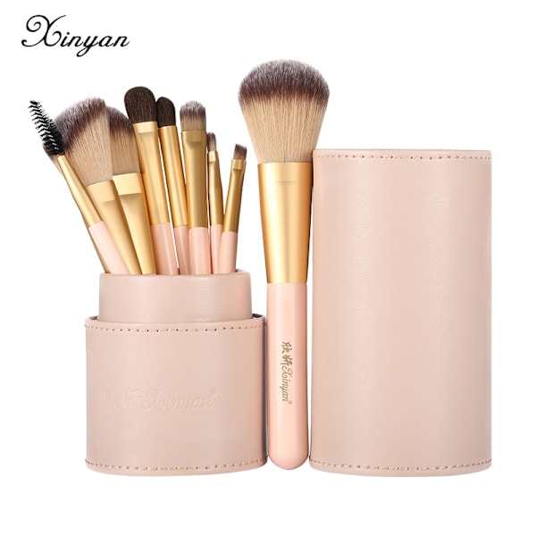 12-delars Makeupborste Set med fodral