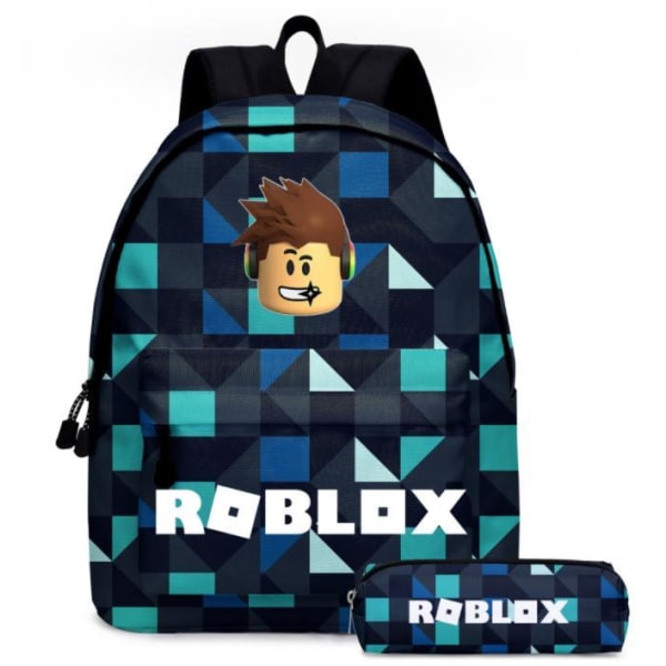 Roblox-reppu kouluun kynäkotelolla