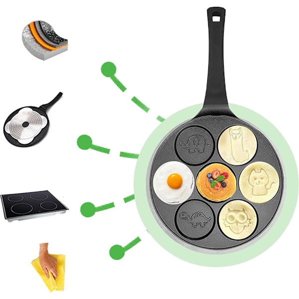 Pannkakspanna med Djurmönster black 941