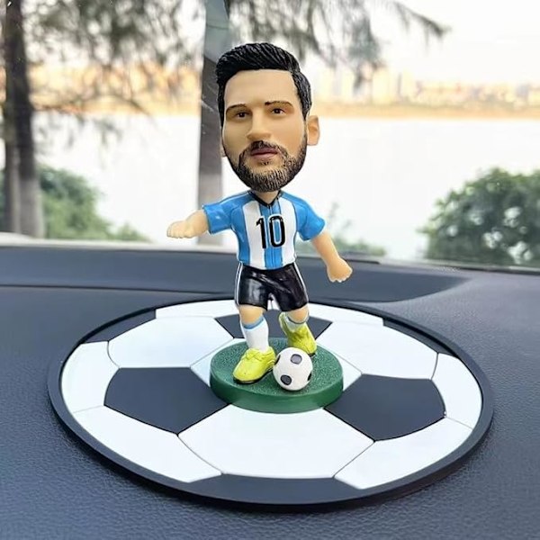 Argentina Fotbollslandslagets Bobblehead-docka, Nr 10 Fotbollsgåva Dekoration, 5,1 tum hög