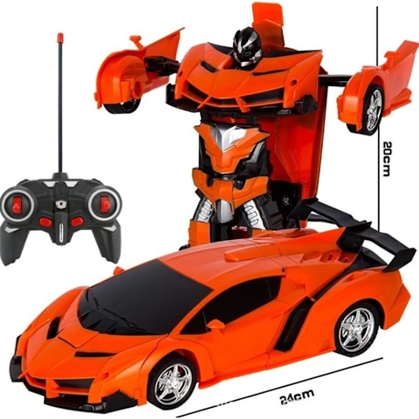 Transformer-urheiluauto punainen punainen red