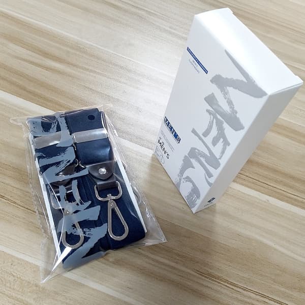 Herreseler, superstærke, 3,5 cm brede, med roterende krog og elastisk rem, bruges til jeans-FA-