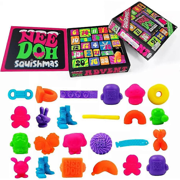 Nee Doh Squishmas Adventskalender 2024, Julens Squishy Adventskalender