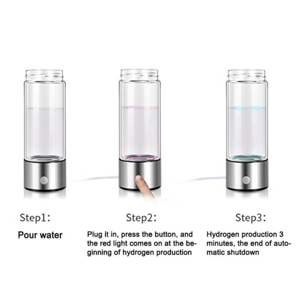 Vetygenereringsvattenflaska, Real Molecular Hydrogen Rich Wat NY vattenkokare