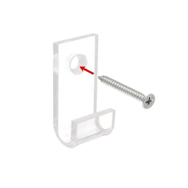 Vinylplatehylle veggfeste, 30 stk minimalistisk akryl vinylholder veggplate vegg display stativ for CD-visning