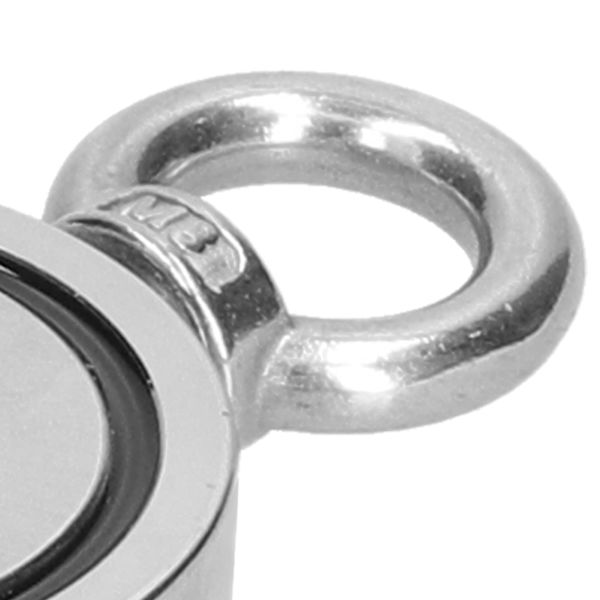 Fiskedragmagnet Dobbeltsidig Rund Stærk Magnetisk Undervands Skattejagt Værktøj 60mm RS60‑1