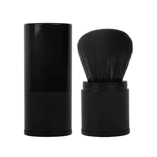 Retractable Makeup Brush - A Large Powder Blush Brush Black