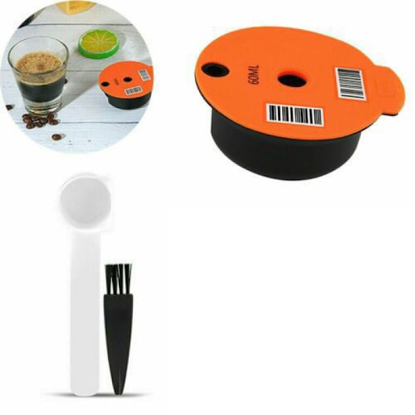 Tvättbar och påfyllningsbar kaffekapsel för Bosch Tassimo i rostfritt stål