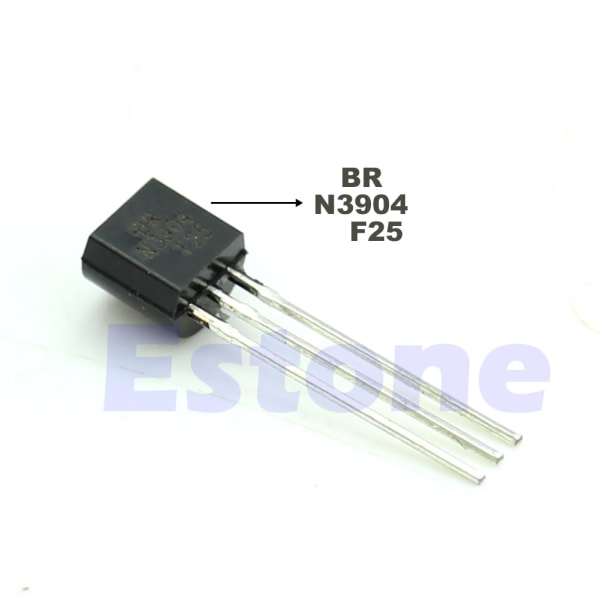 Ny 100stk Ny 2N3904 TO-92 NPN generell transistor