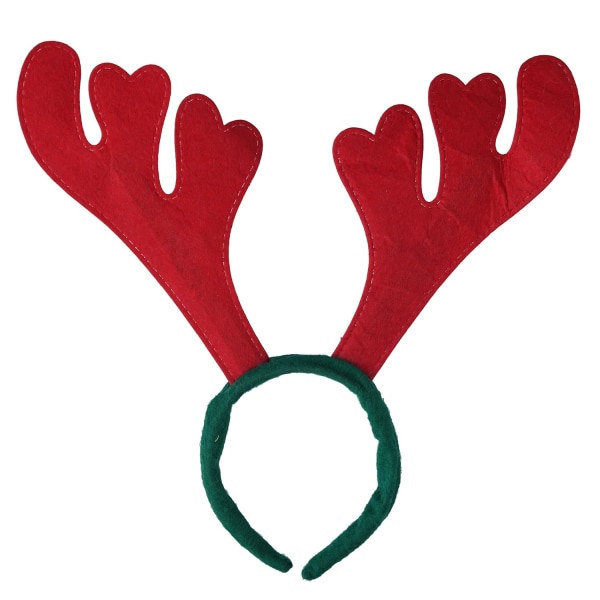 Christmas Reindeer Antler Pannband - Hjorthorn Pannband för födelsedag, julfest - Present för barn, flickor (röd, grön)