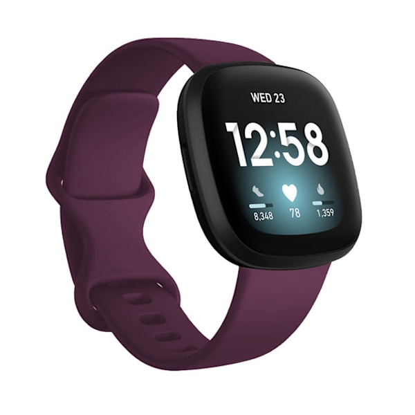 Farverigt Armbånd Håndledsrem til Fitbit Versa 3 Ur Blødt Bånd Correa til Fitbit Sense Versa3 Urrem Tilbehør Midnat Blå S Midnight Blue