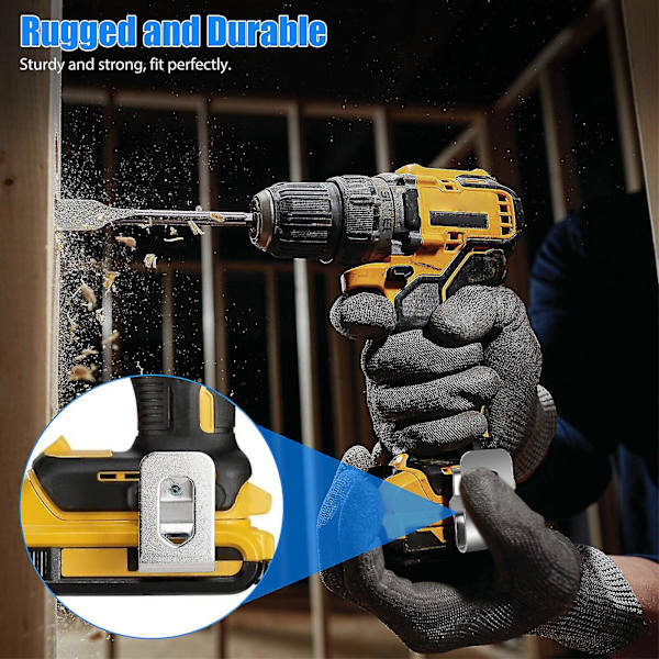 6 kpl korvaavat vyöklipsi koukut sarja DeWalt 20V työkaluille DCD980 DCD985 DCD980L2