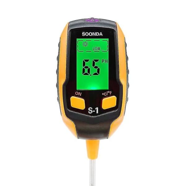 Mullan pH-mittari 4 in 1 Maaperätesteri Kosteus Digitaalinen Testi-FA7-