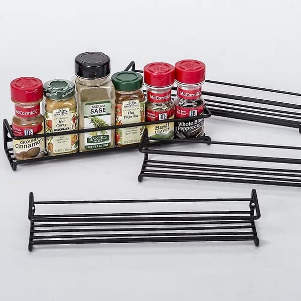 4-pack Köks Hyllor Kryddställ Väggmonterad Förvarings Organizer Skåpställ -FA-