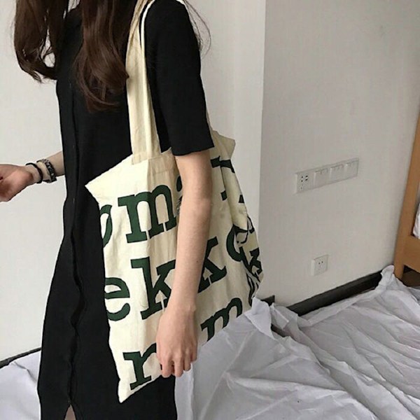 Damväska Casual Axelväskor med stor kapacitet Shopper Green