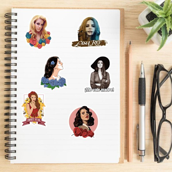 50 kpl laulaja Lana Del Rey Graffiti -tarroja