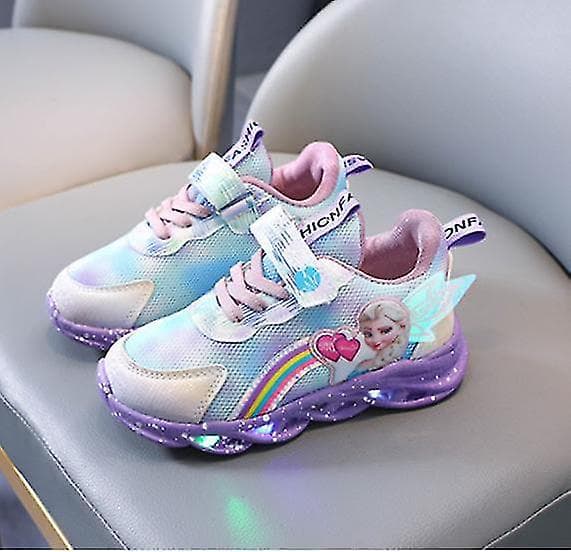 Barn LED Lyssko Joggesko Blinkende Barn Jenter Lysende Gymnastikksko Størrelse 32-FA- 32