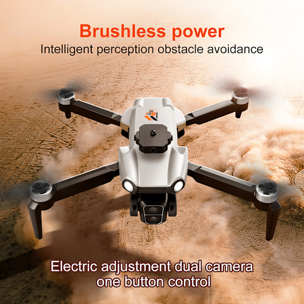 Mini hopfällbar borstlös motor UAV Höjd Håll svävande Quadcopters Leksaker Present till vänner Familj GY 2 battery