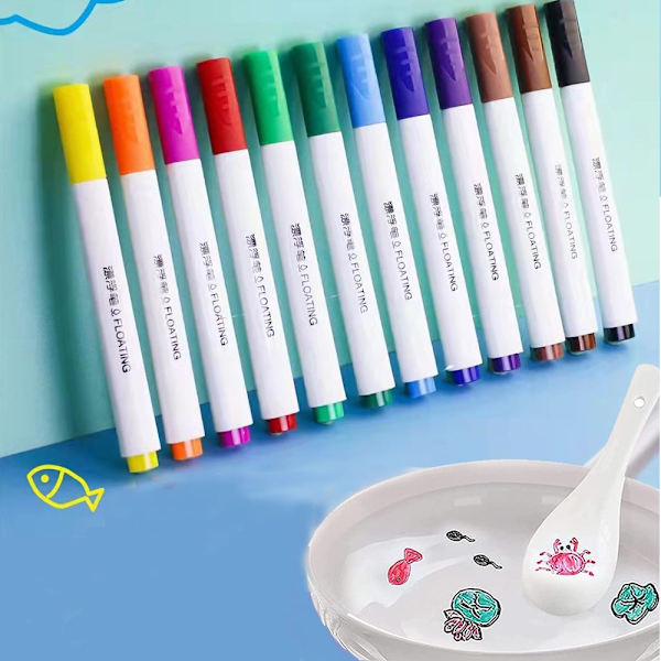 12 kpl taikaa vesiväri kynät Whiteboard-tussit
