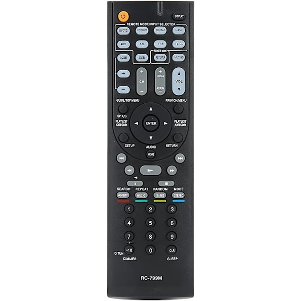 Rc 799M Fjärrkontroll Abs Premium Abs Fjärrkontroll Ersättningsdel Passar för Onkyo Rc 799M