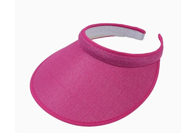 Clip On Visir Solhatt Voksen Bred Brems Clip On Hodehette Visir For Kvinner Hvit-FA- White