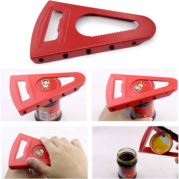 Universal Jar Opener Jar Lid Opener Multipurpose Opener med Rub