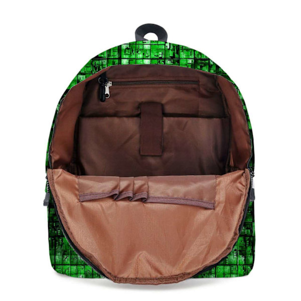 Ryggsekk for gutter Barn Svart Minecraft Gaming Bag Skoleveske One Size V
