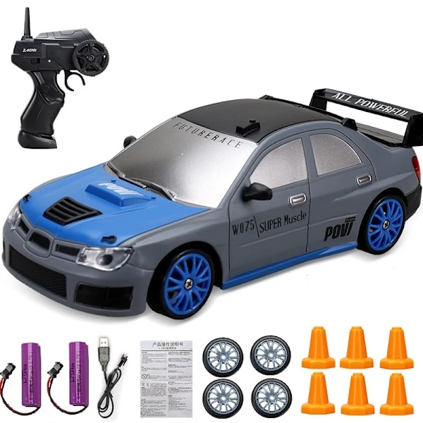 2.4G Drift RC Bil 4WD RC Drift Leksak Fjärrkontroll GTR modell AE86 Fordon Bil RC Racing Leksak för barn Julklappar 06-2B