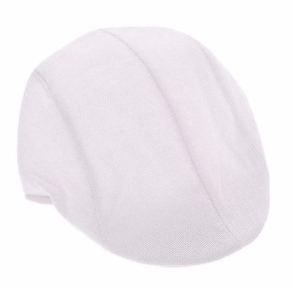Flat Cap / Gatsby / Gubbkeps - Enfärgad i olika färger white