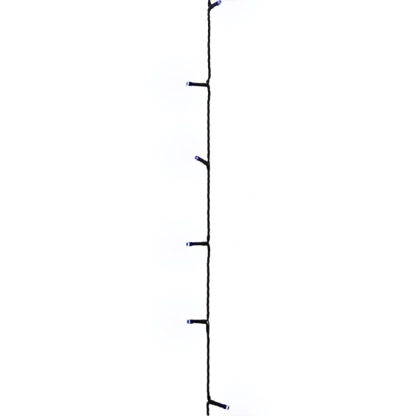 Ljusslinga med 300 LED-lampor blå 30 m PVC