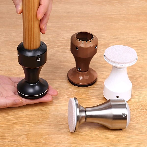 Møbelforhøyer, justerbar høyde 7-10 cm, for stol, bord, sofa, bordbendiameter 1-1/8\"-1-5/8\", sølv