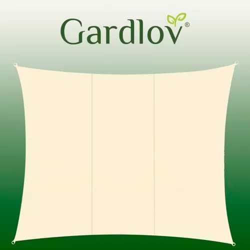 Vanntett solseil 4x3 m Beige 180g/m²-FA-