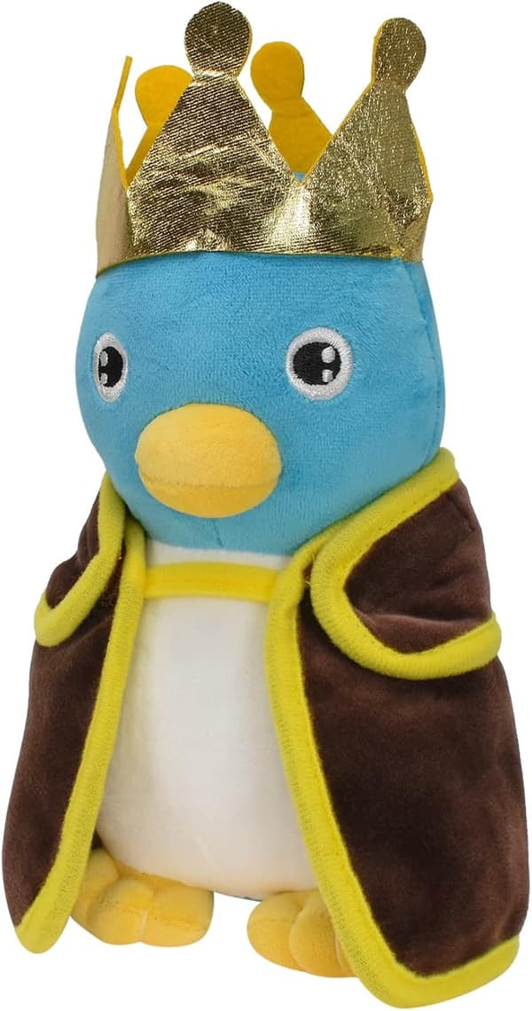 Super All Star Collection Bros Penguin King Pehmolelu kruunulla ja viitalla-FA-