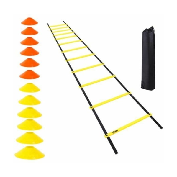 6M & 10-kjegle Pace Ladder - Fotballtrening - Utstyr for smidighet