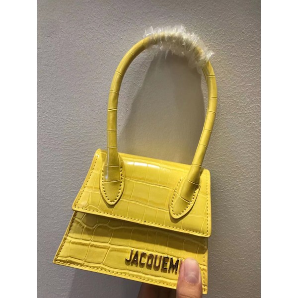 Dam Handväska Axelväska Small Bag Ins Portabel Crossbody-väska Crocodile pattern yellow