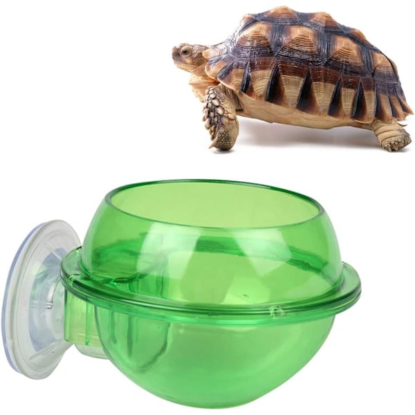2PCS Sugkopp Reptilmater Anti-Escape Reptilmatskål