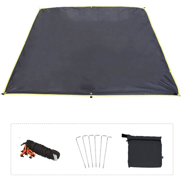 Camping Tarp Lettvekts Gulvmatte Regntett Presenning