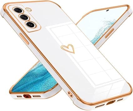 Slankt Rosa Kjærlighetsmønster Deksel til Samsung Galaxy S22-FA-